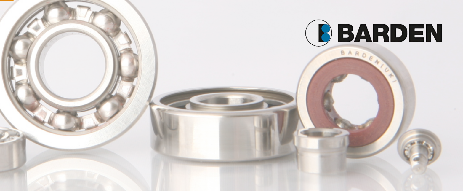 A collection of Barden super precision bearings, showcasing various designs for demanding aerospace and machine tool applications.
