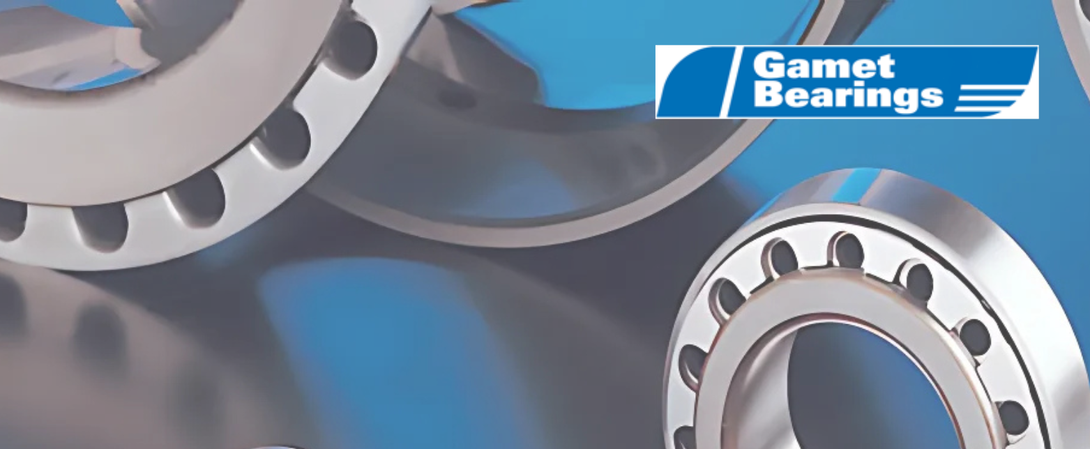 A close-up of Gamet super precision tapered roller bearings, designed for high-speed, high-accuracy machine tool spindles.