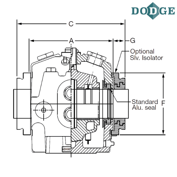 434712 DODGE - 7 SLEEVEOIL BEARING ISOLATOR
