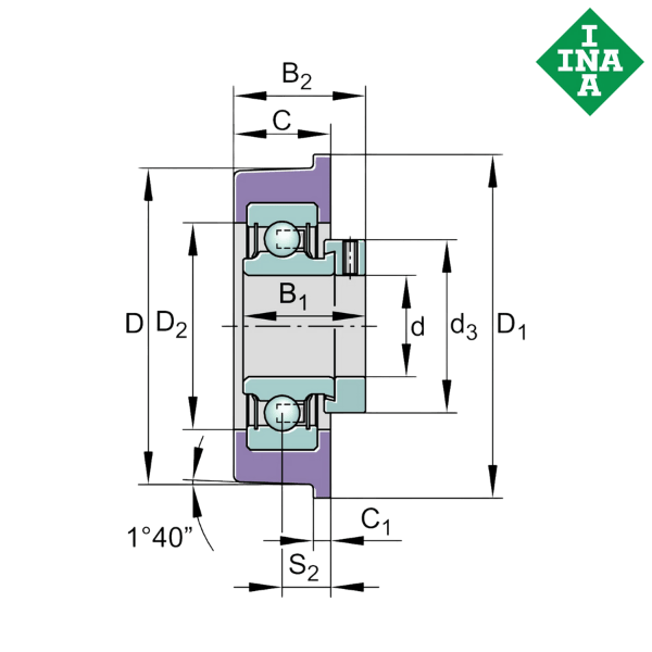 CRB25/83-XL INA