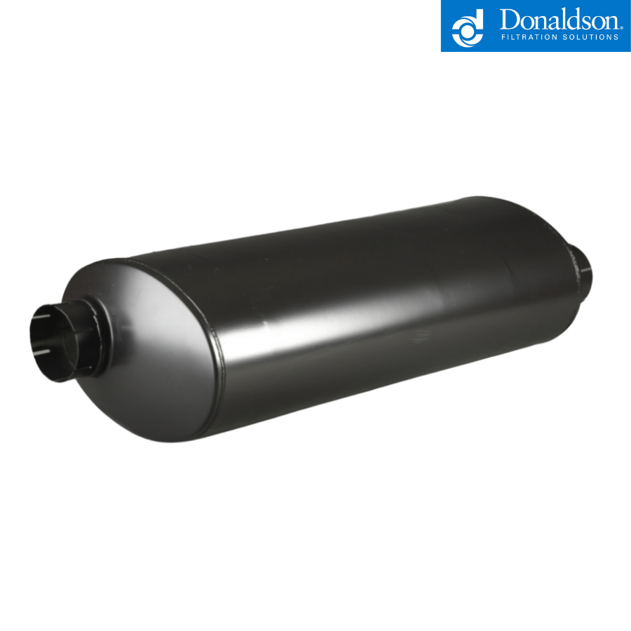 DUAL DOUBLE-WALL SLANT TIP MUFFLER OVAL SPUN-LOCK TANK FOR MITSUBISHI