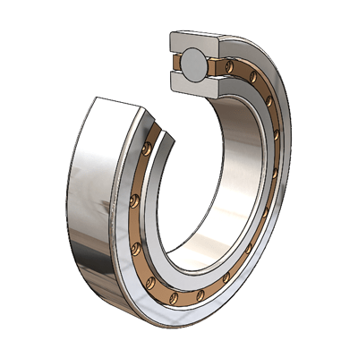 SCHEERER Deep Groove Radial Ball Bearing Single Row Stainless Steel
