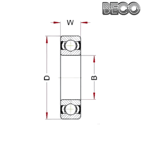 6300 BHTS 2RS C4 VT 220° BECO