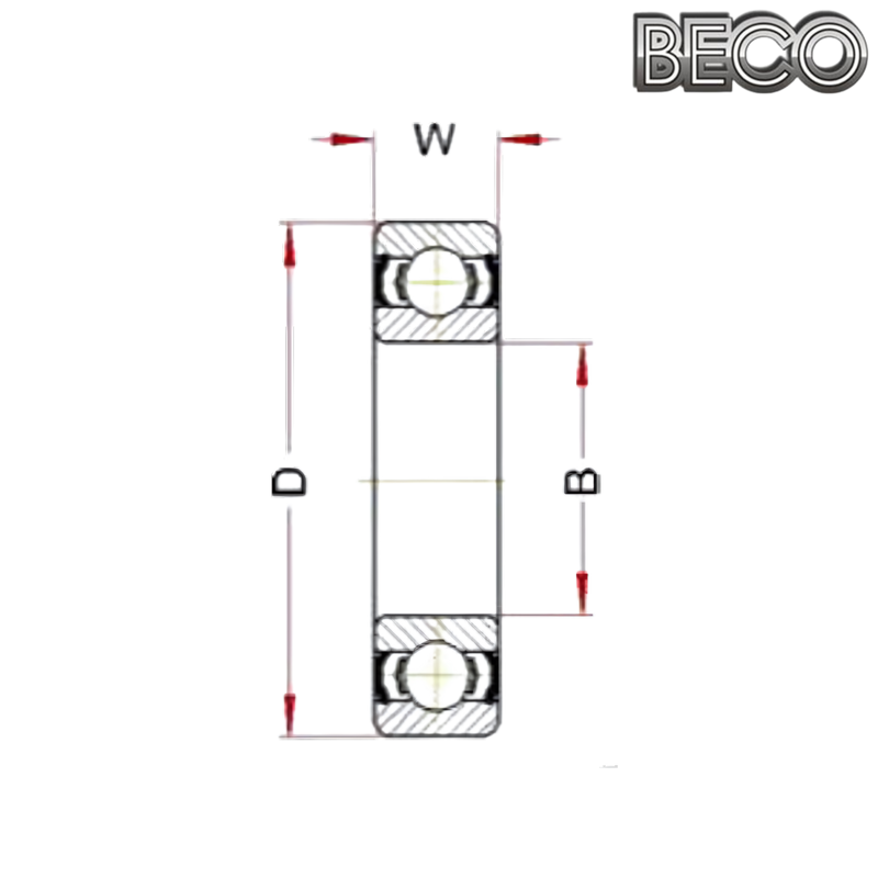 6000 BHTS 2RS C4 VT 220° BECO