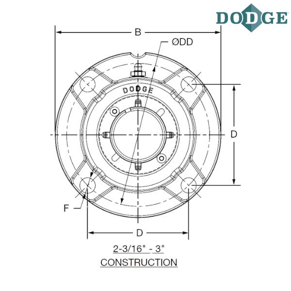 069688 DODGE - F4R-IP-208LE
