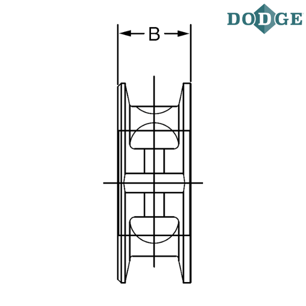 010061 DODGE - 8 SOLID IRON COLLAR