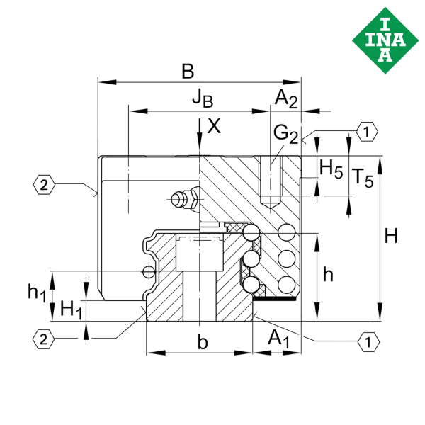 KUSE20-L-W1-V1-G3/190 INA