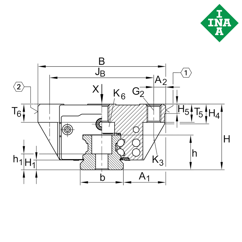 KUVE15-B-ESC-W1-G4-V0-L180-20/40-UG-KIT INA