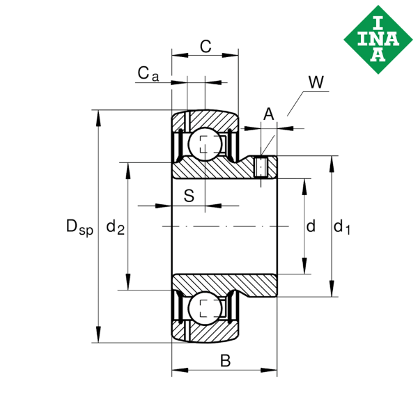 GAY25-NPP-B-FA107 INA