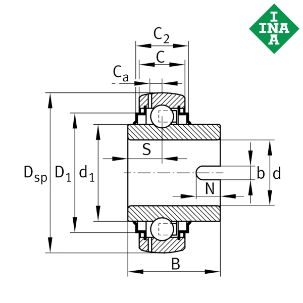 GLE45-XL-KRR-B INA