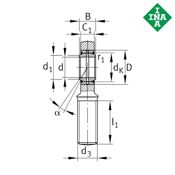 GAL40-UK-2RS-A INA