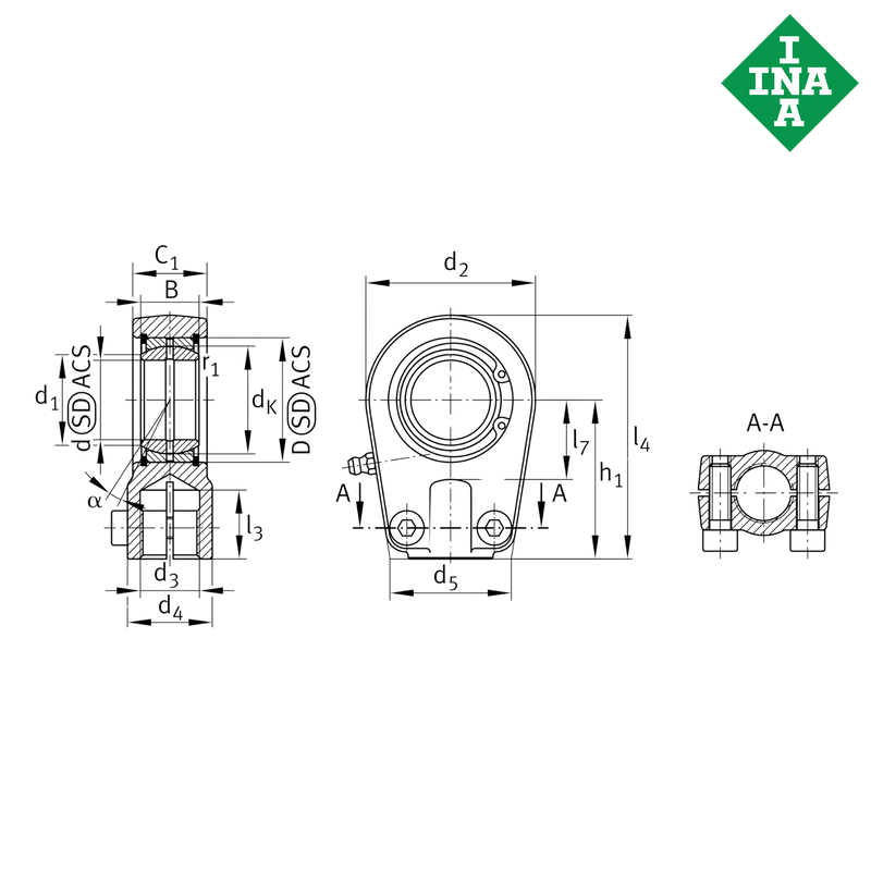 GIHR-K40DO-2RS INA