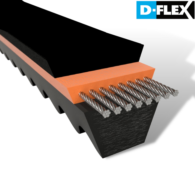 D-Flex BX 87 Raw Edge Cogged V-Belt