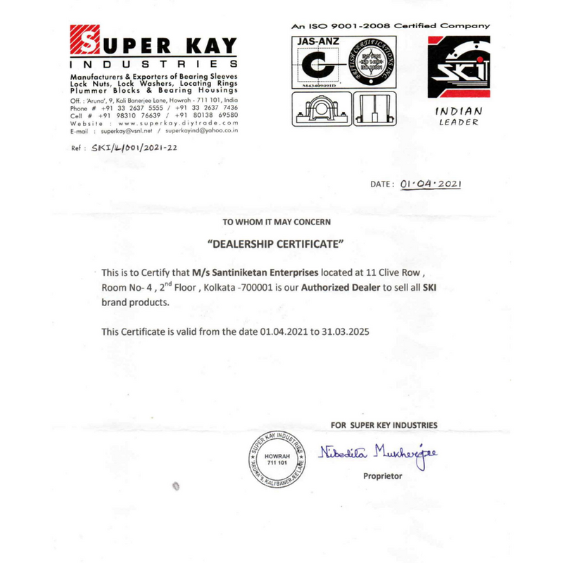 SKI KM 6 Lock Nut/Shaft Nut/Extraction Nut